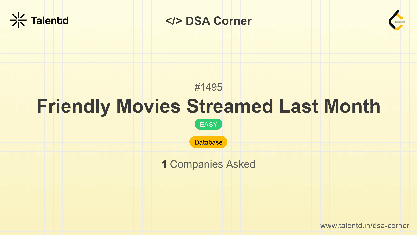 Problem visualization for Friendly Movies Streamed Last Month