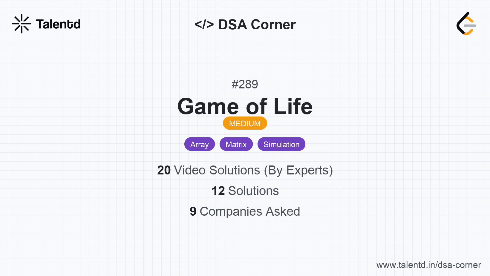Problem visualization for Game of Life