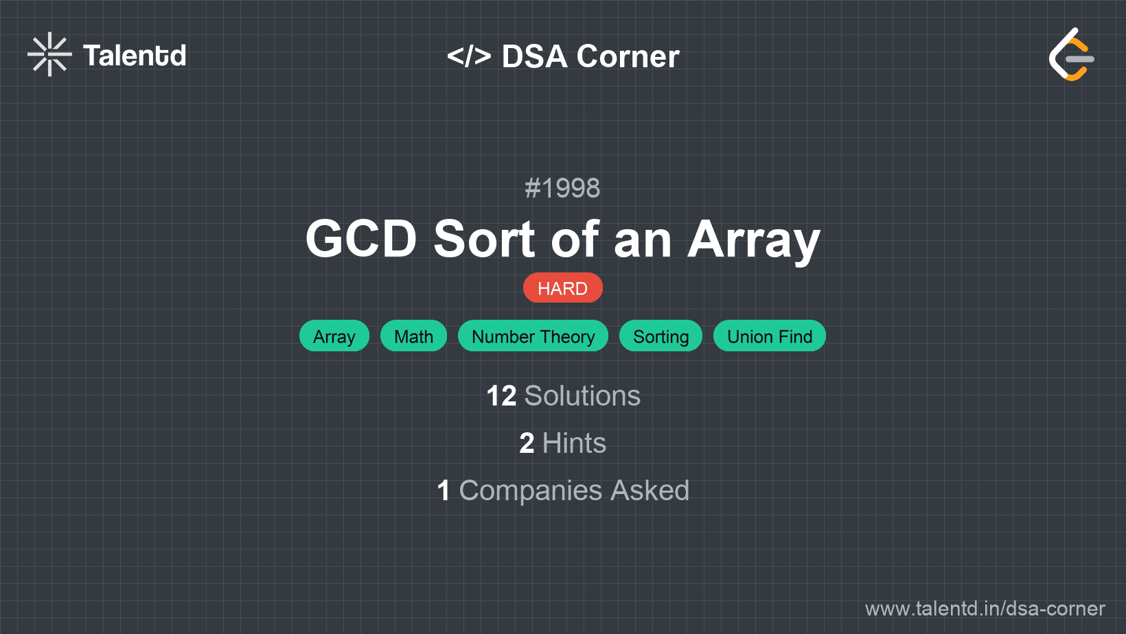 Problem visualization for GCD Sort of an Array