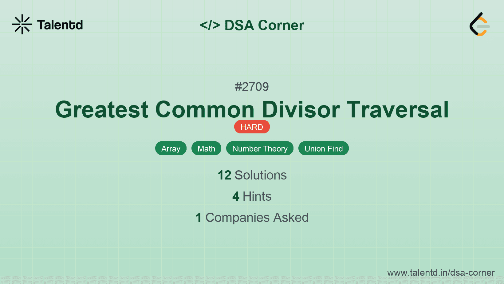 Problem visualization for Greatest Common Divisor Traversal