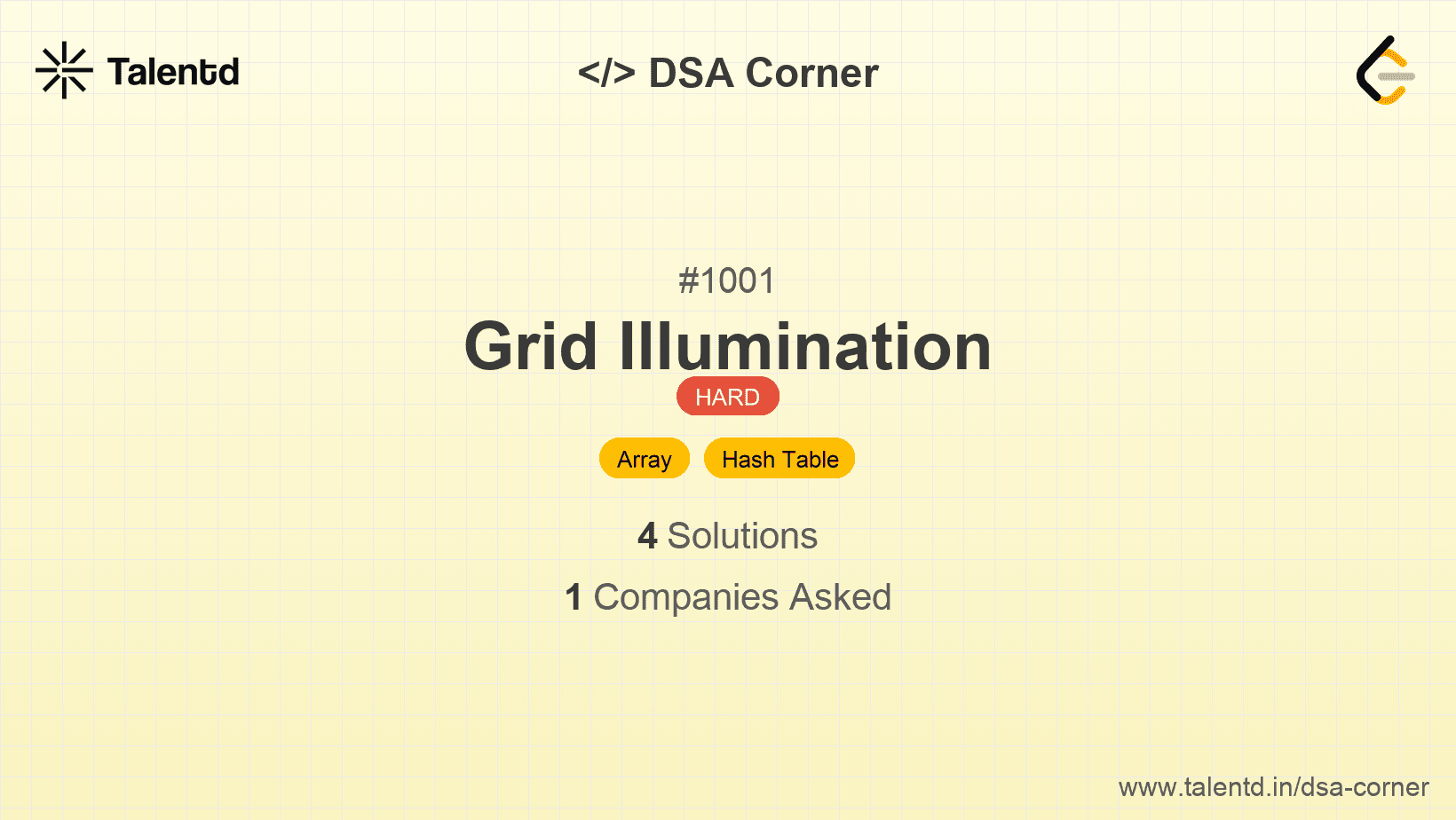 Problem visualization for Grid Illumination