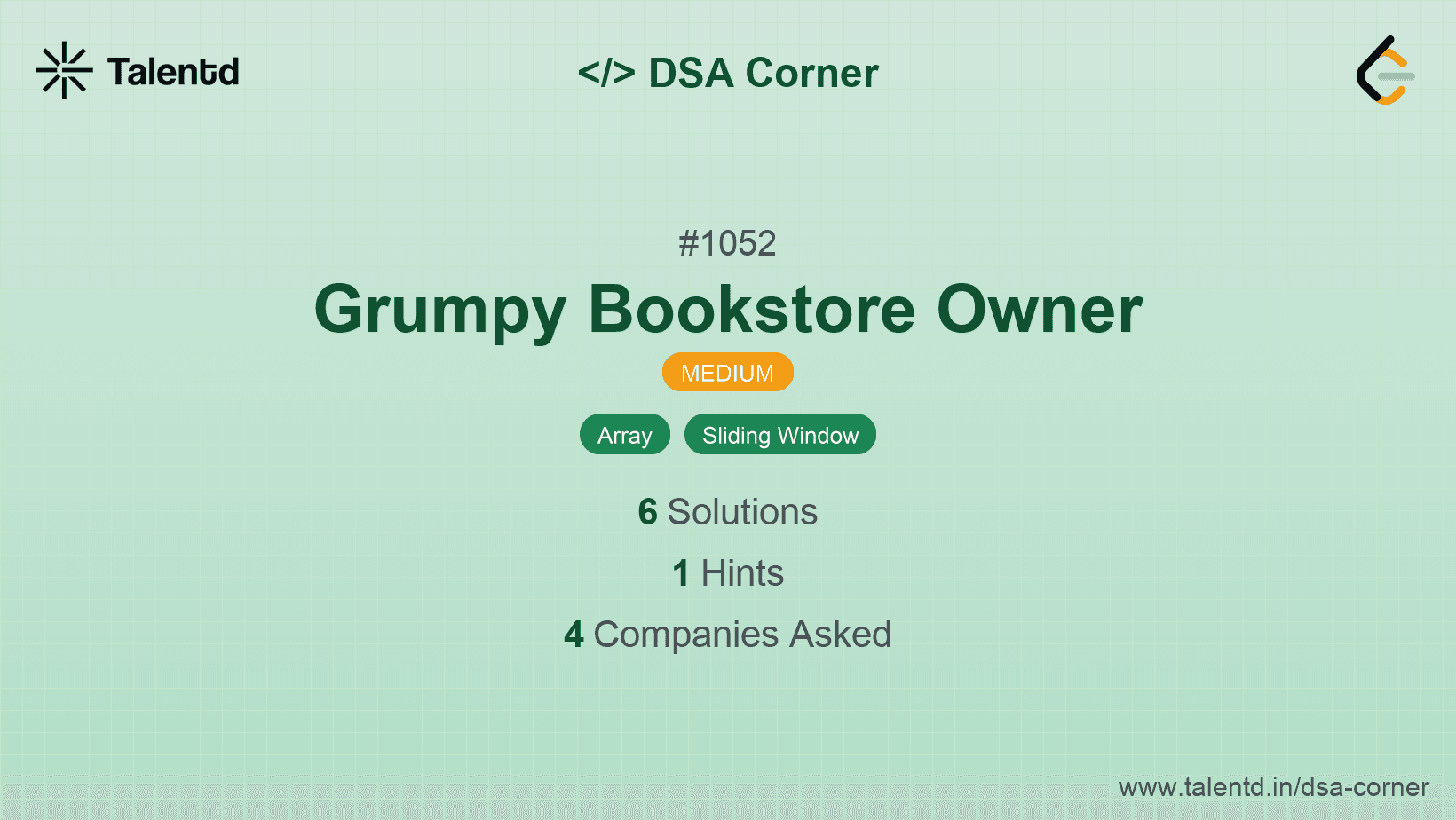Problem visualization for Grumpy Bookstore Owner