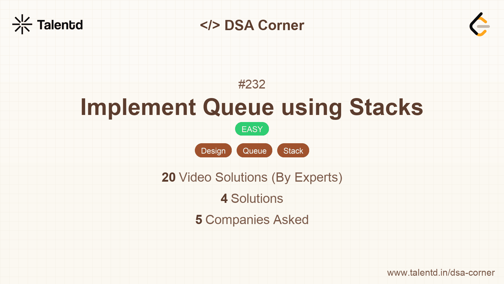 Problem visualization for Implement Queue using Stacks