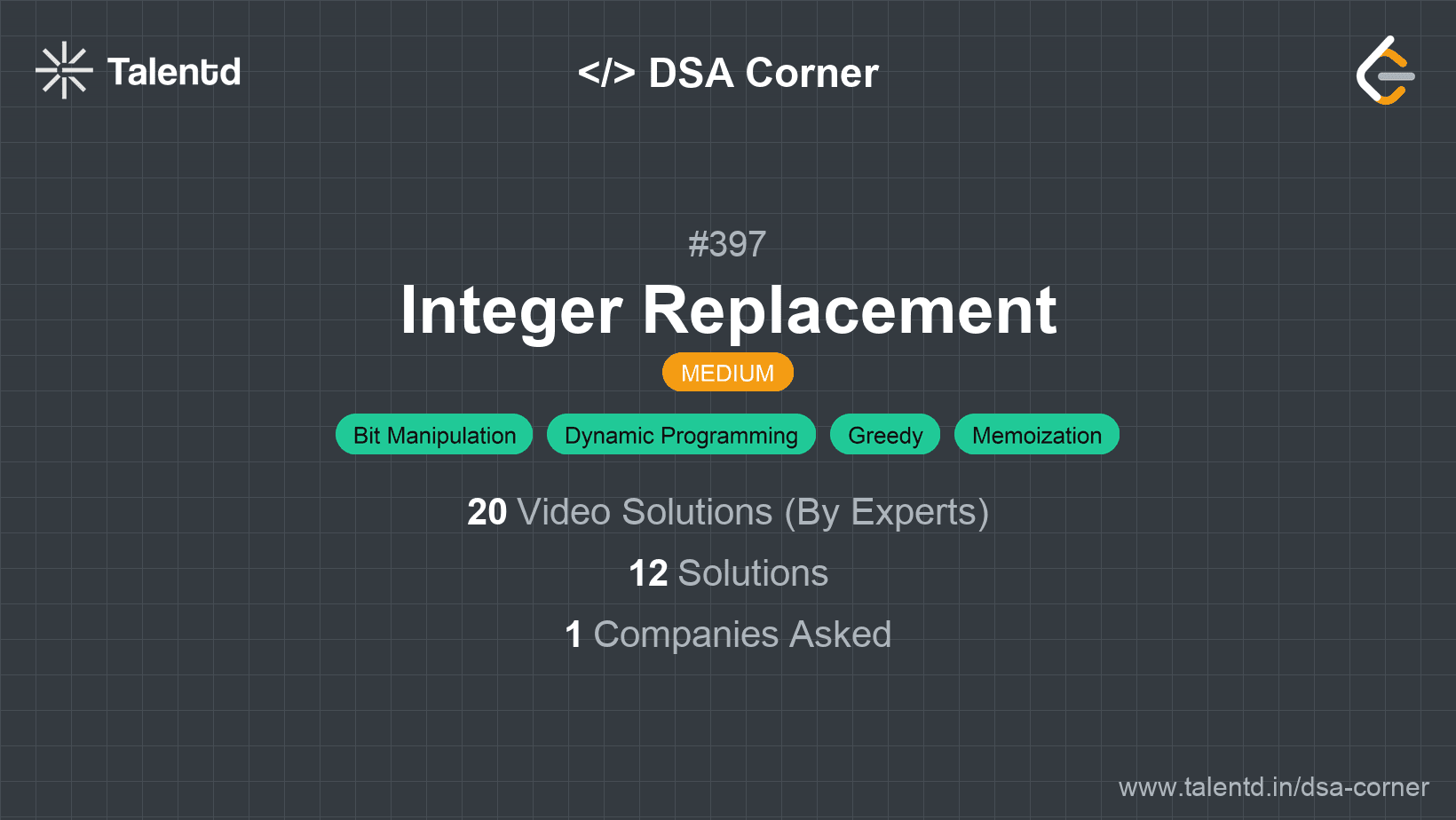 Problem visualization for Integer Replacement