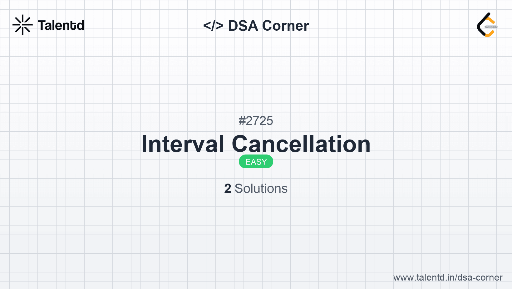 Problem visualization for Interval Cancellation