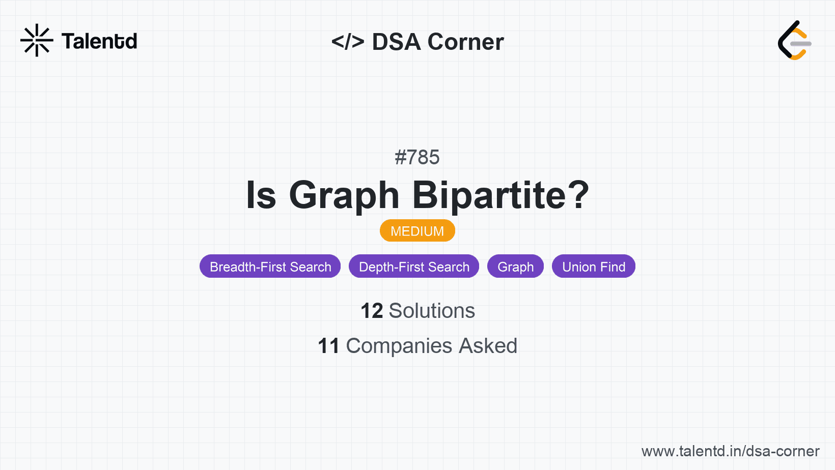 Problem visualization for Is Graph Bipartite?