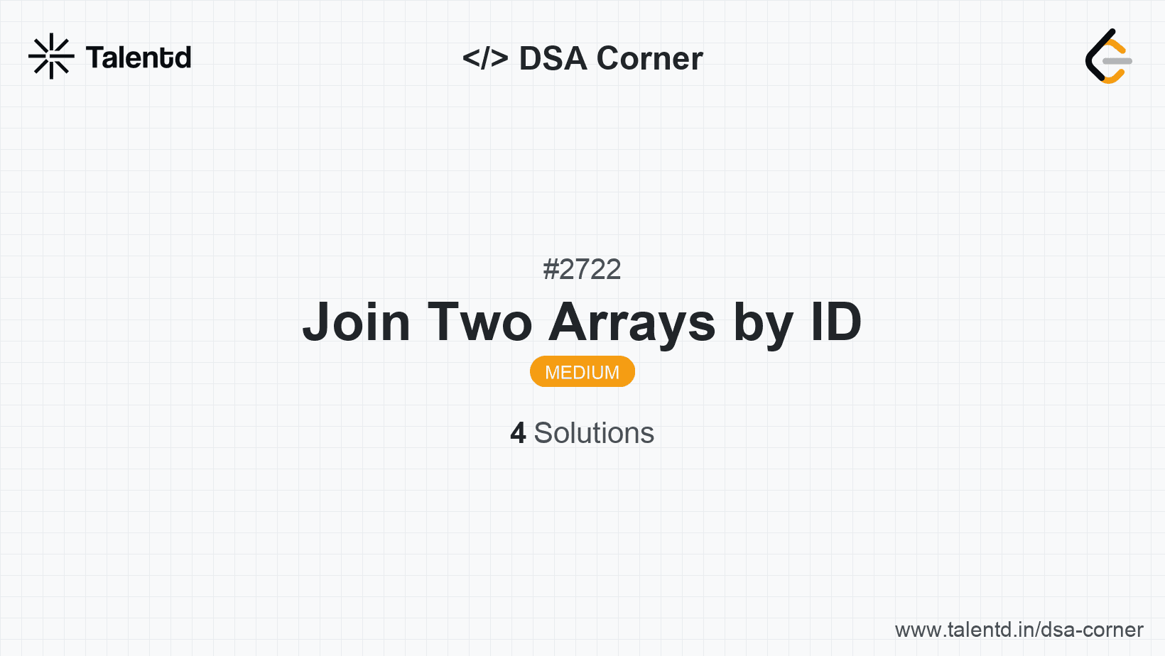 Problem visualization for Join Two Arrays by ID