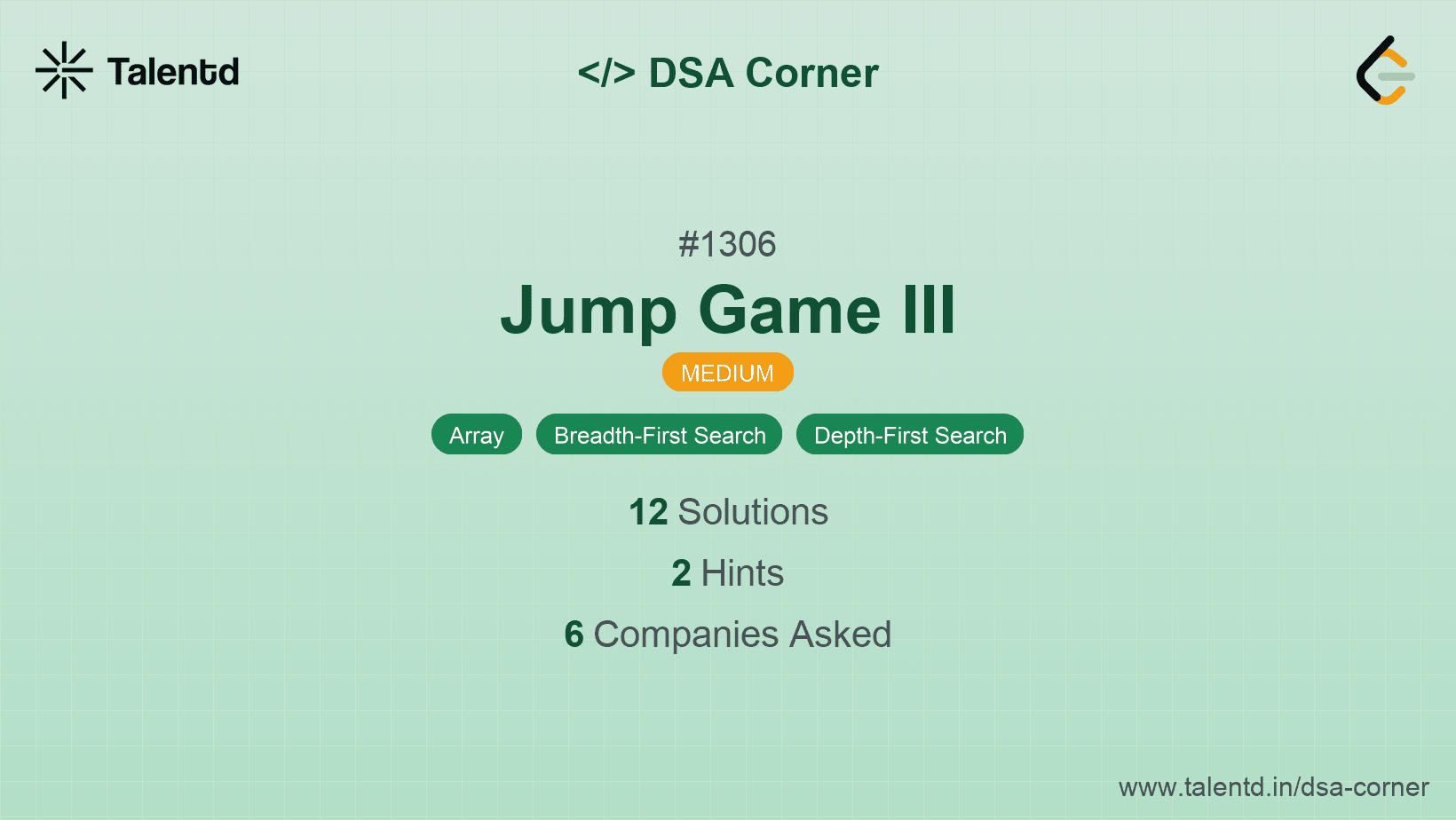 Problem visualization for Jump Game III
