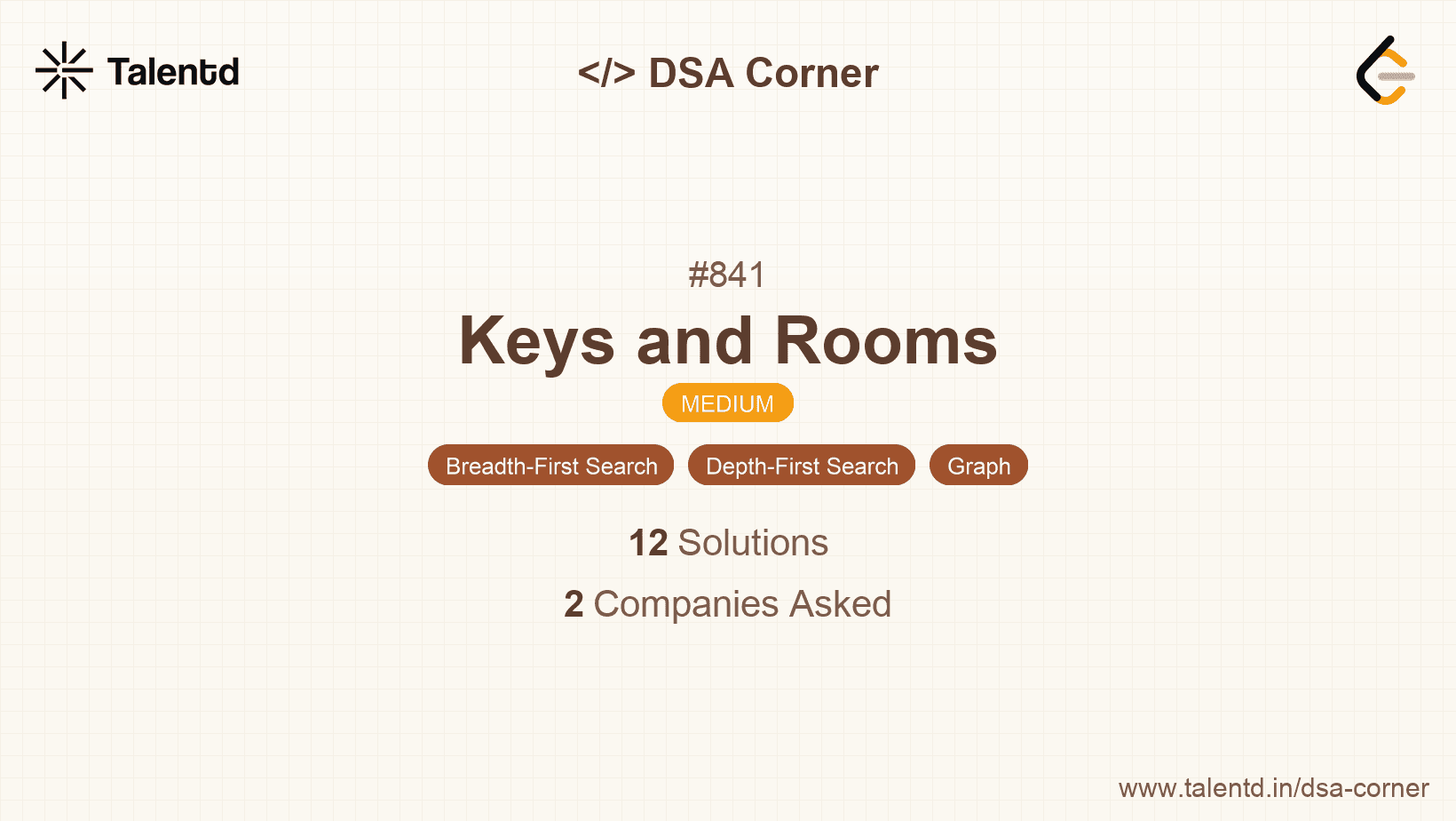 Problem visualization for Keys and Rooms