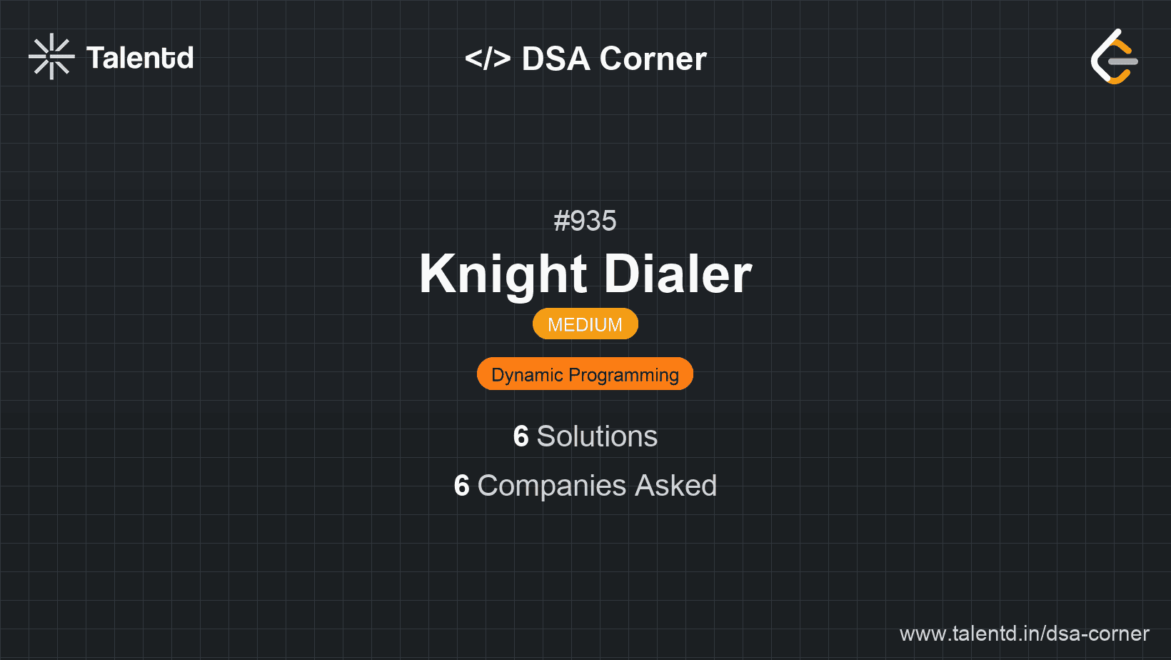 Problem visualization for Knight Dialer