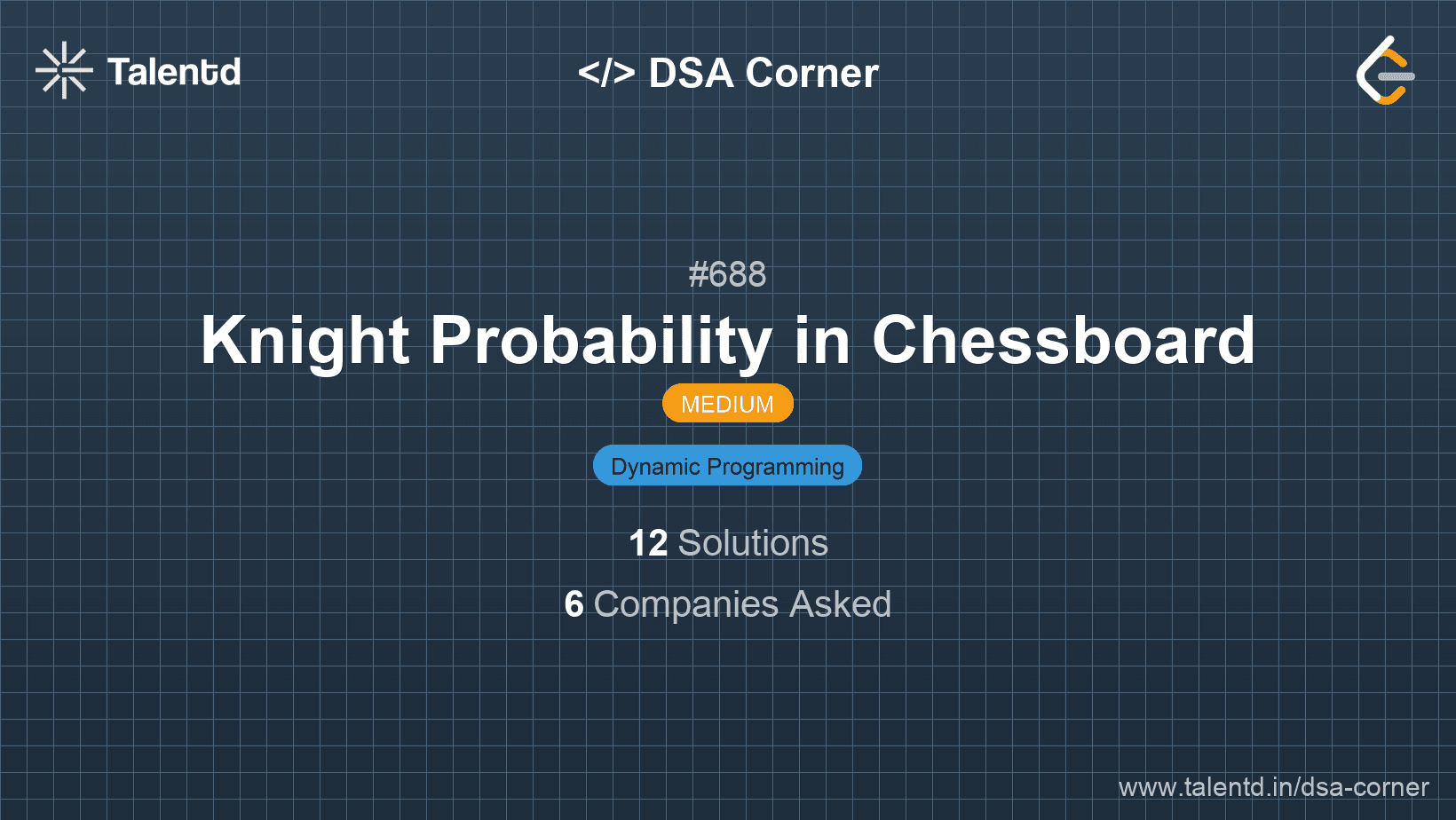 Problem visualization for Knight Probability in Chessboard