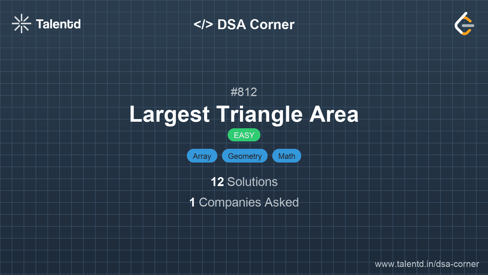 Problem visualization for Largest Triangle Area