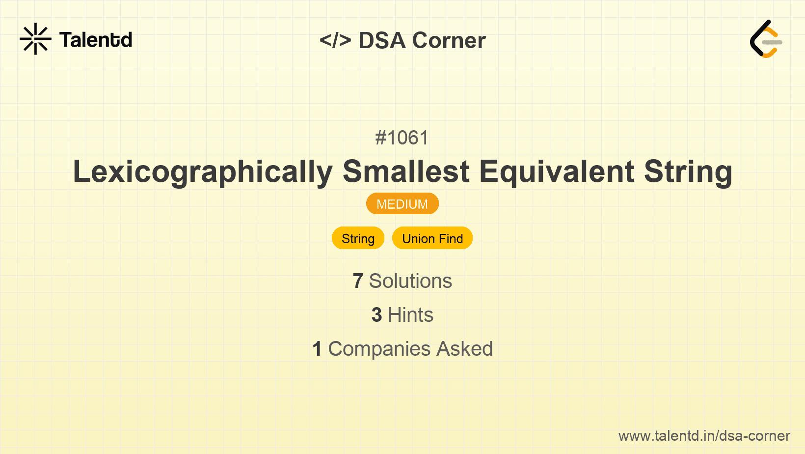 Problem visualization for Lexicographically Smallest Equivalent String