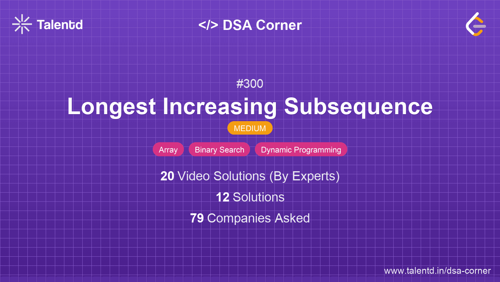 Problem visualization for Longest Increasing Subsequence