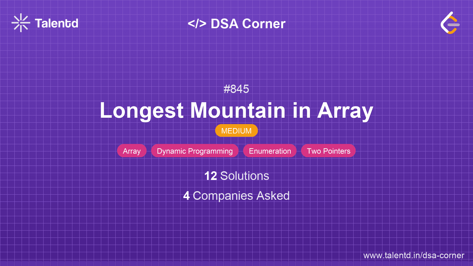 Problem visualization for Longest Mountain in Array