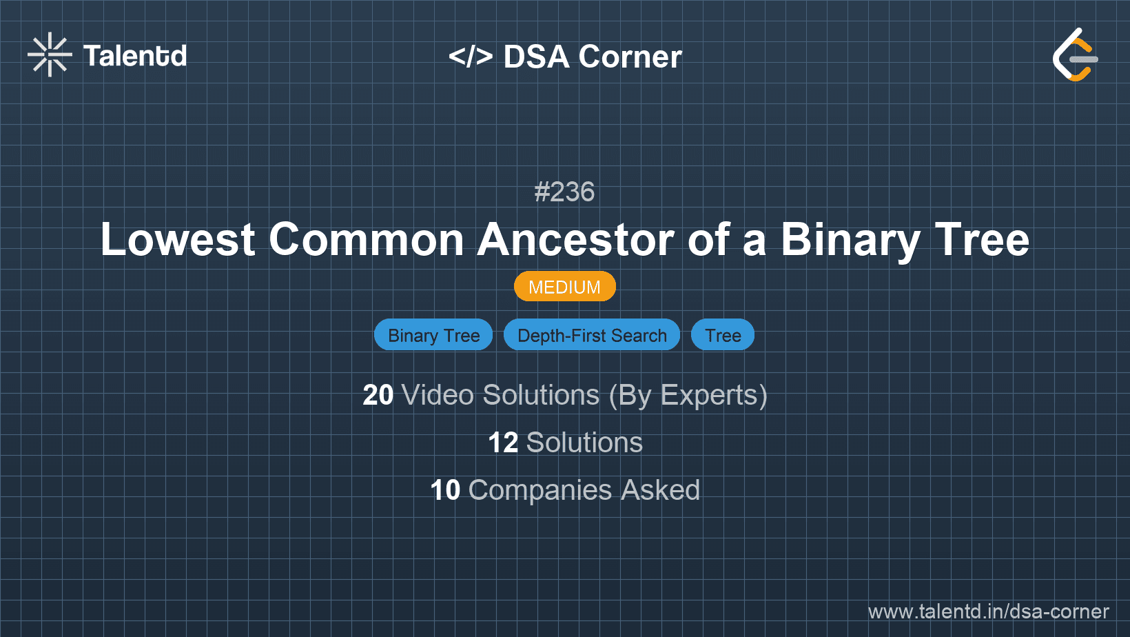 Problem visualization for Lowest Common Ancestor of a Binary Tree