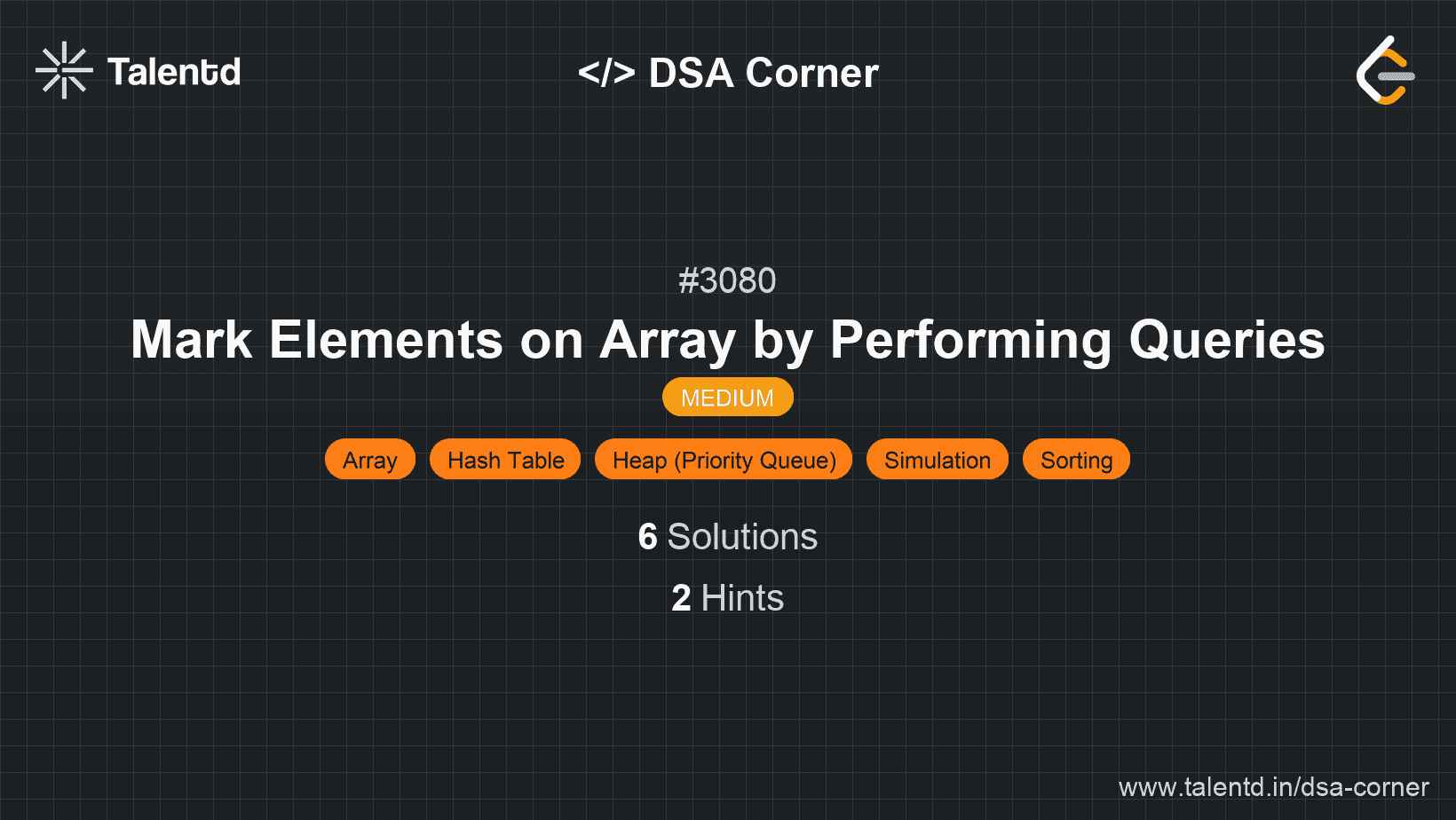 Problem visualization for Mark Elements on Array by Performing Queries