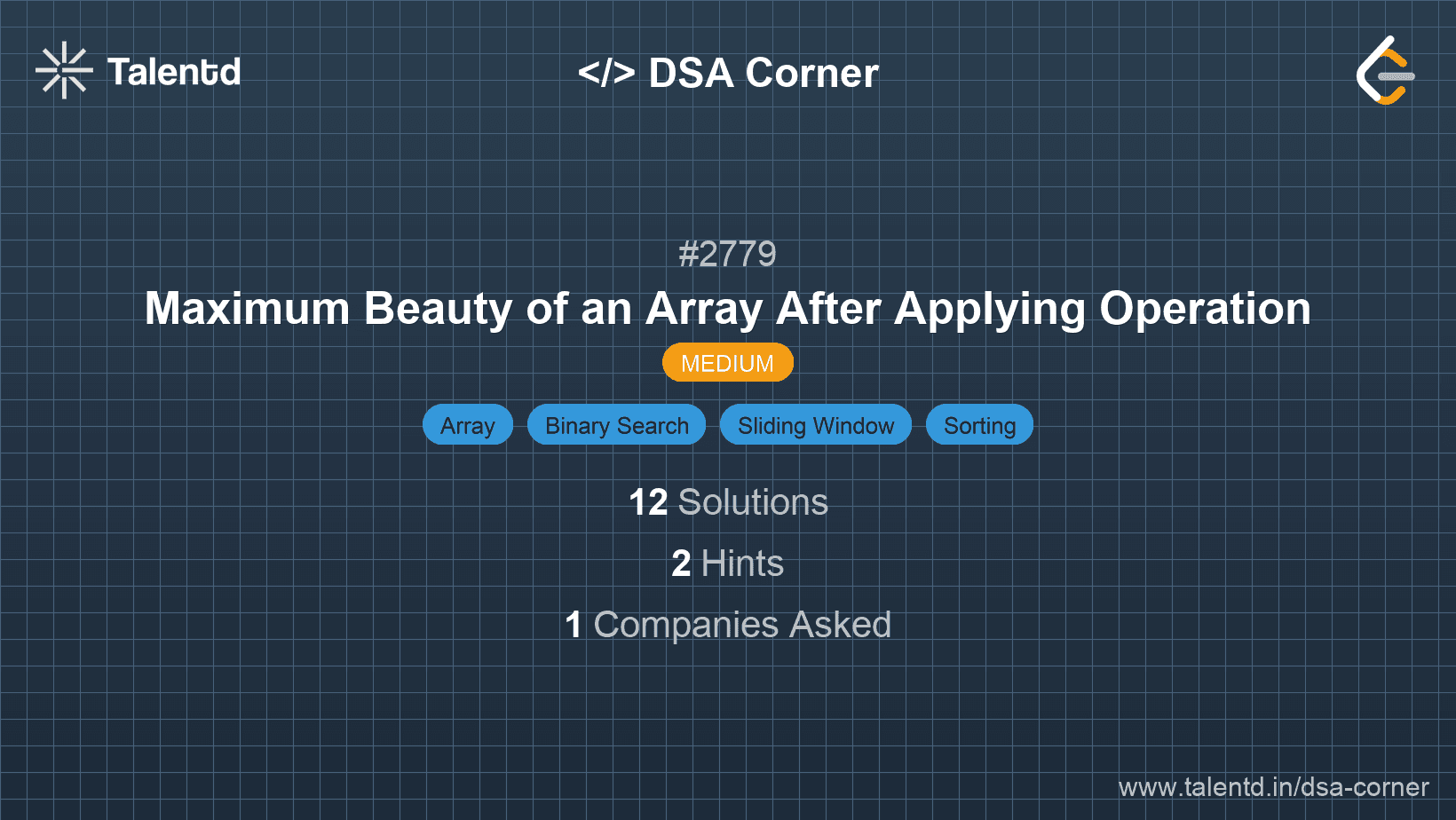Problem visualization for Maximum Beauty of an Array After Applying Operation