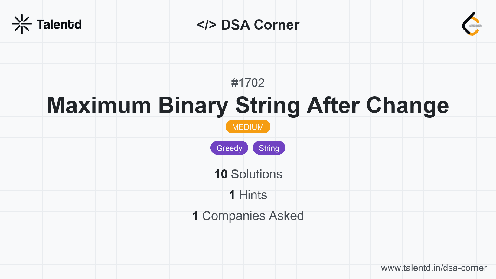 Problem visualization for Maximum Binary String After Change