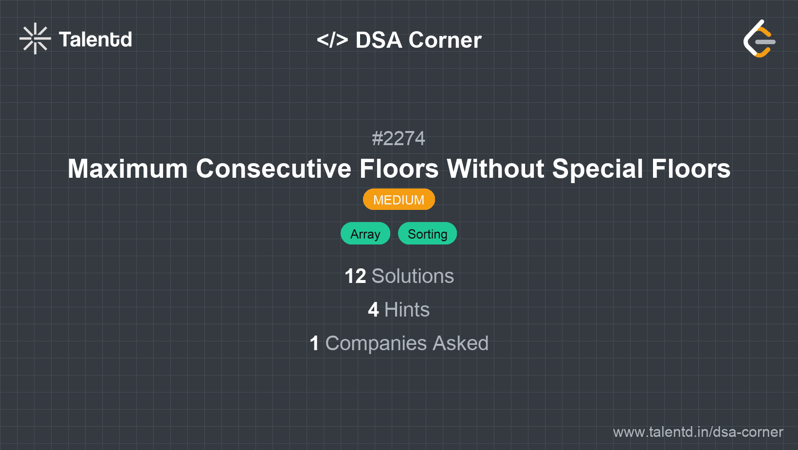 Problem visualization for Maximum Consecutive Floors Without Special Floors