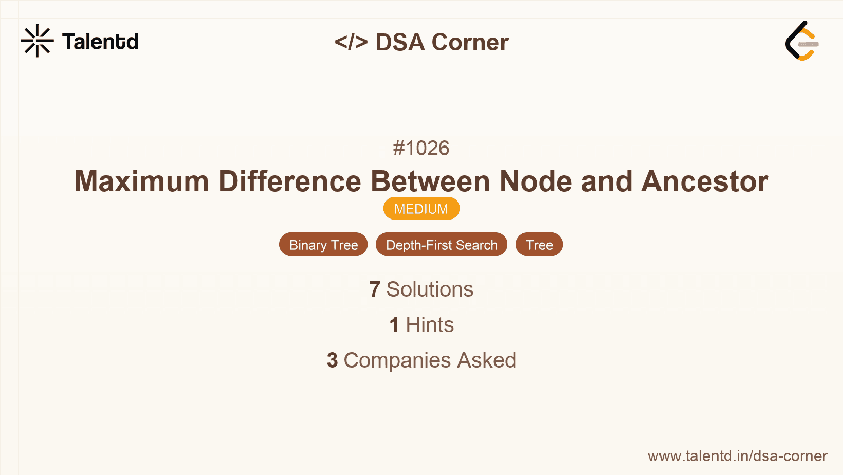 Problem visualization for Maximum Difference Between Node and Ancestor