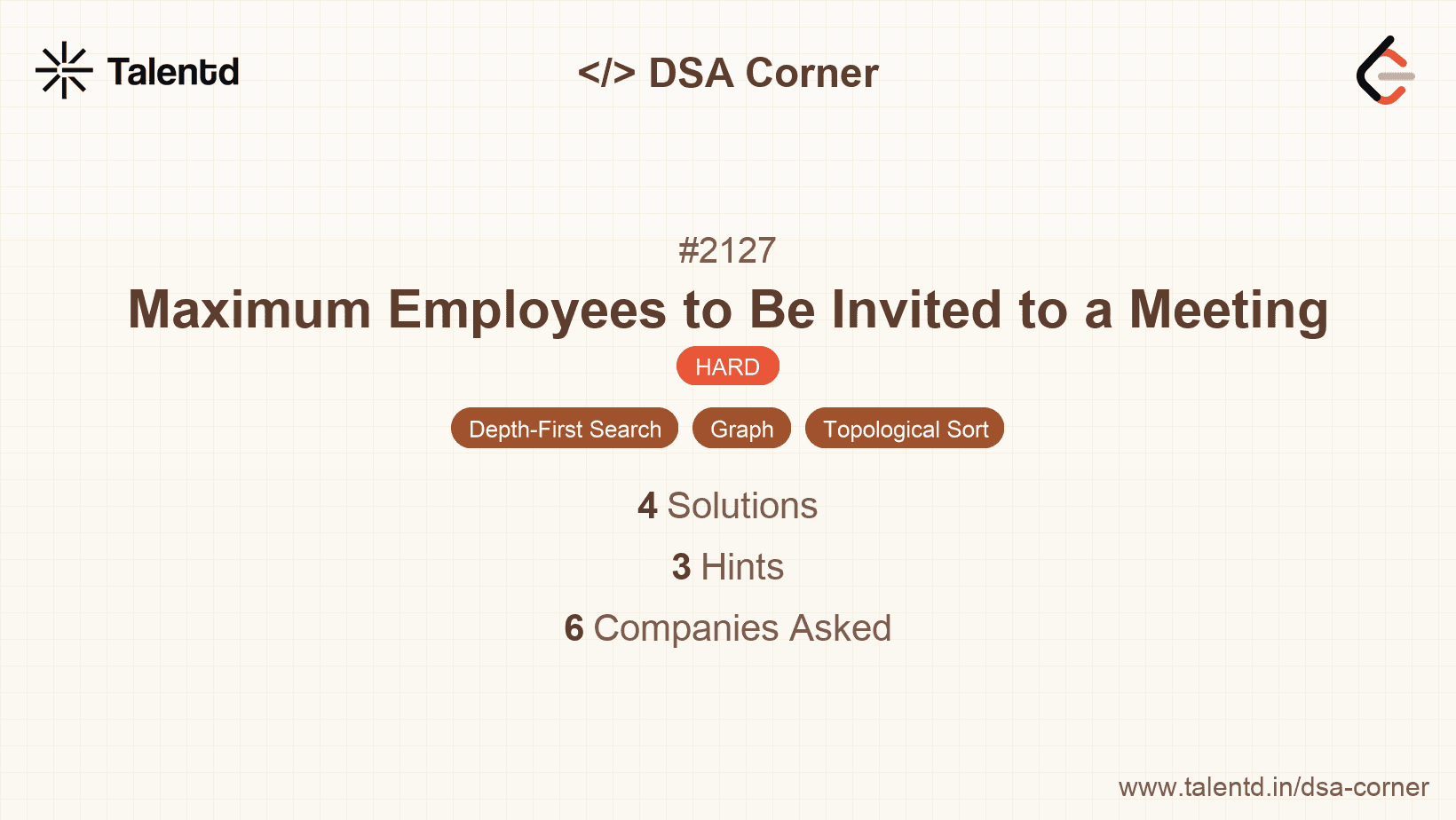 Problem visualization for Maximum Employees to Be Invited to a Meeting