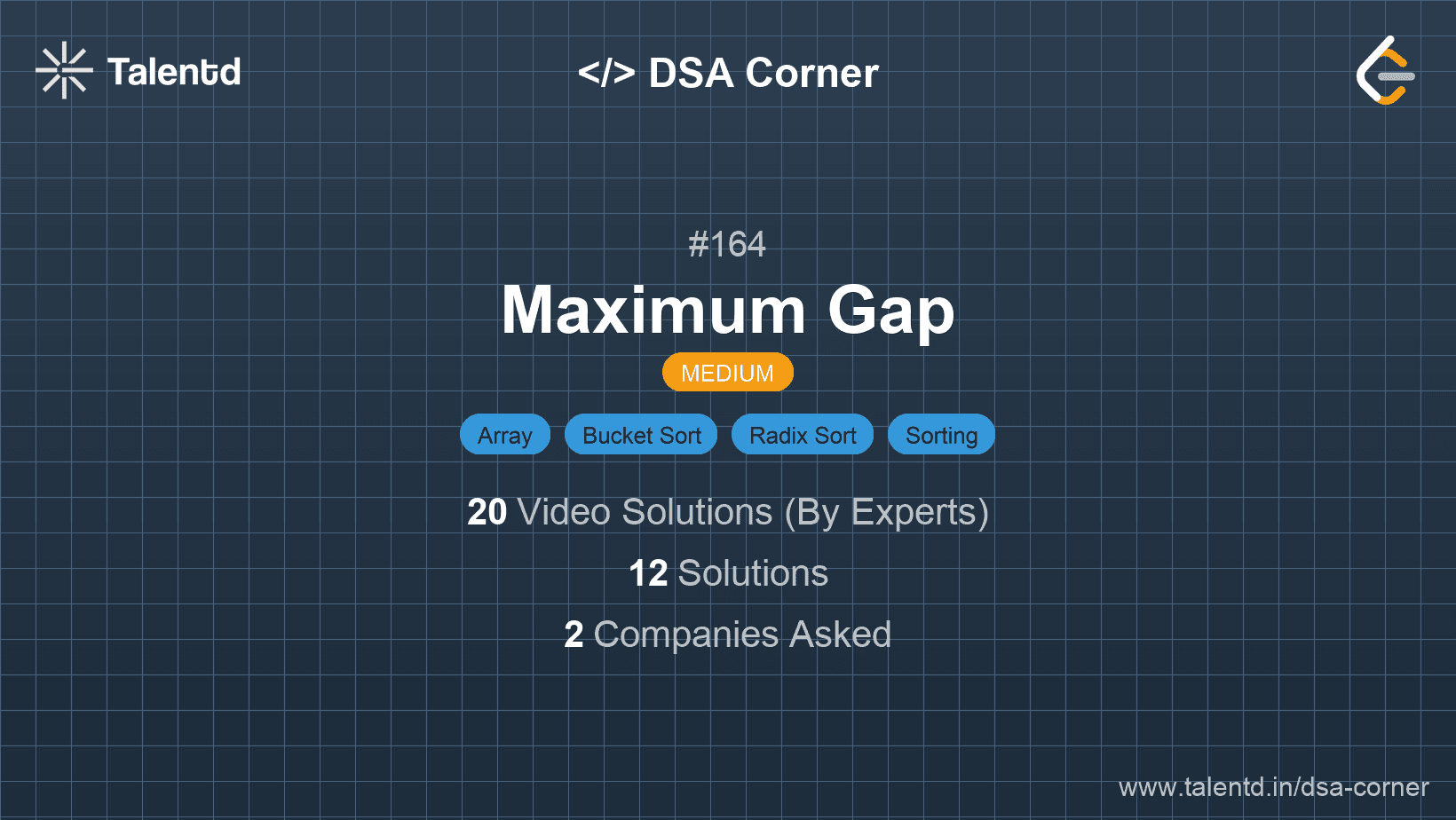 Problem visualization for Maximum Gap