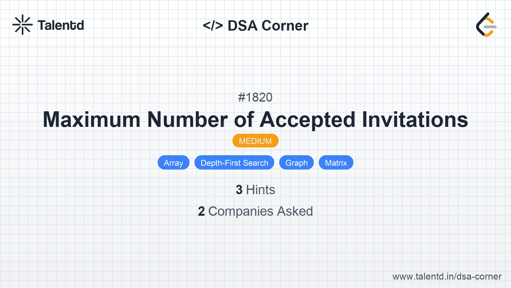 Problem visualization for Maximum Number of Accepted Invitations