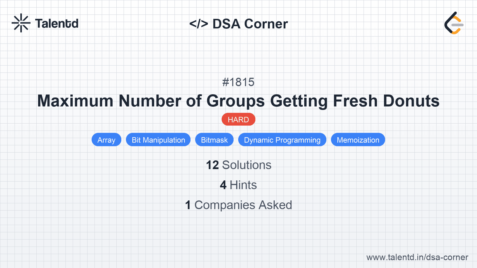 Problem visualization for Maximum Number of Groups Getting Fresh Donuts