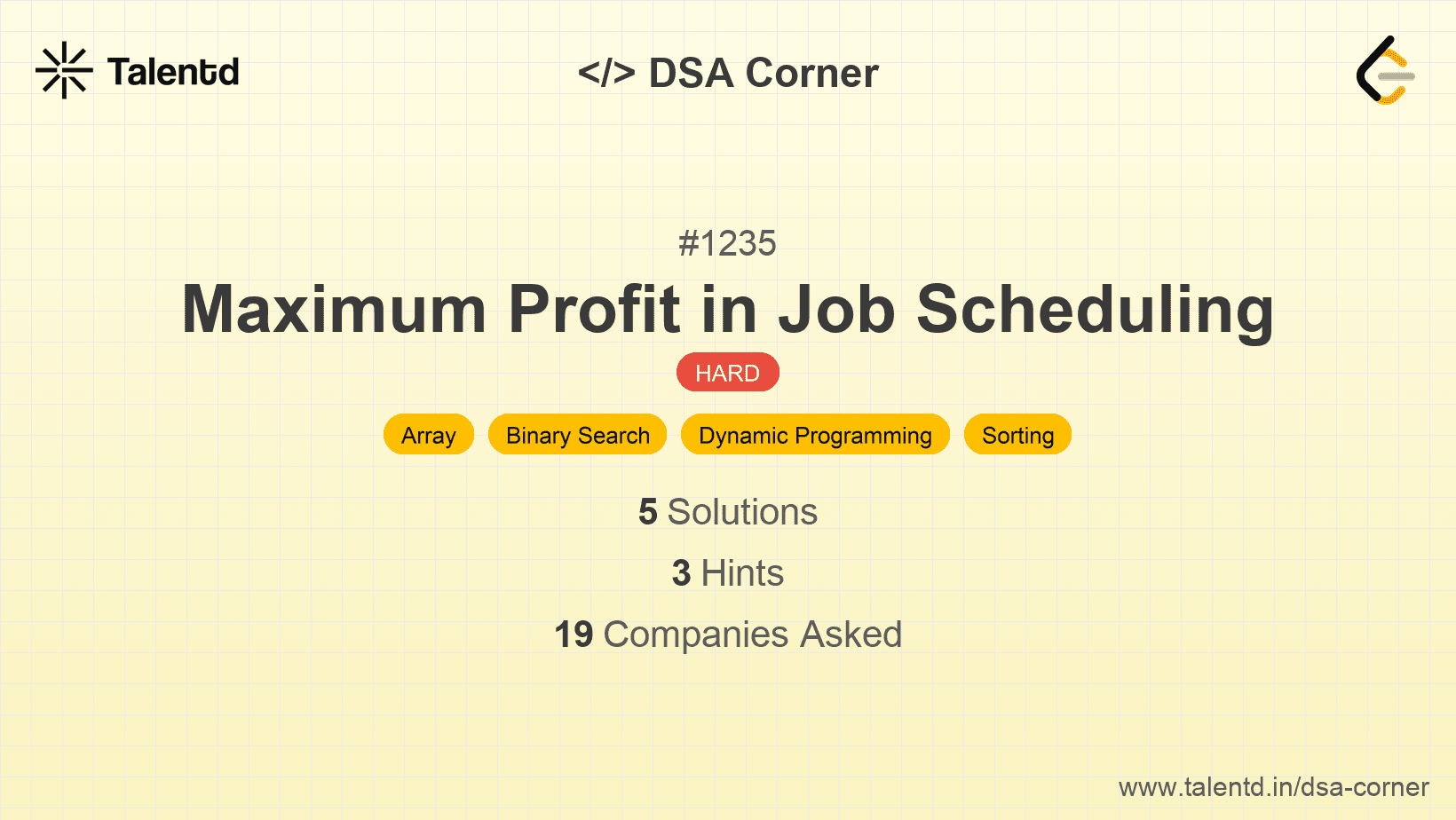 Problem visualization for Maximum Profit in Job Scheduling