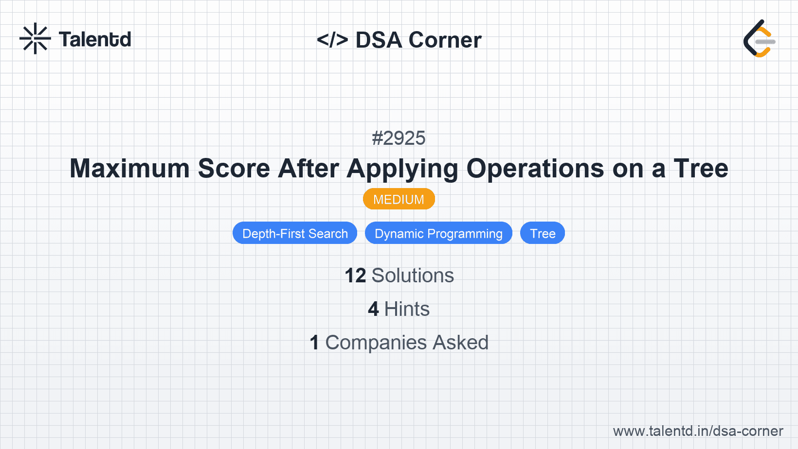 Problem visualization for Maximum Score After Applying Operations on a Tree