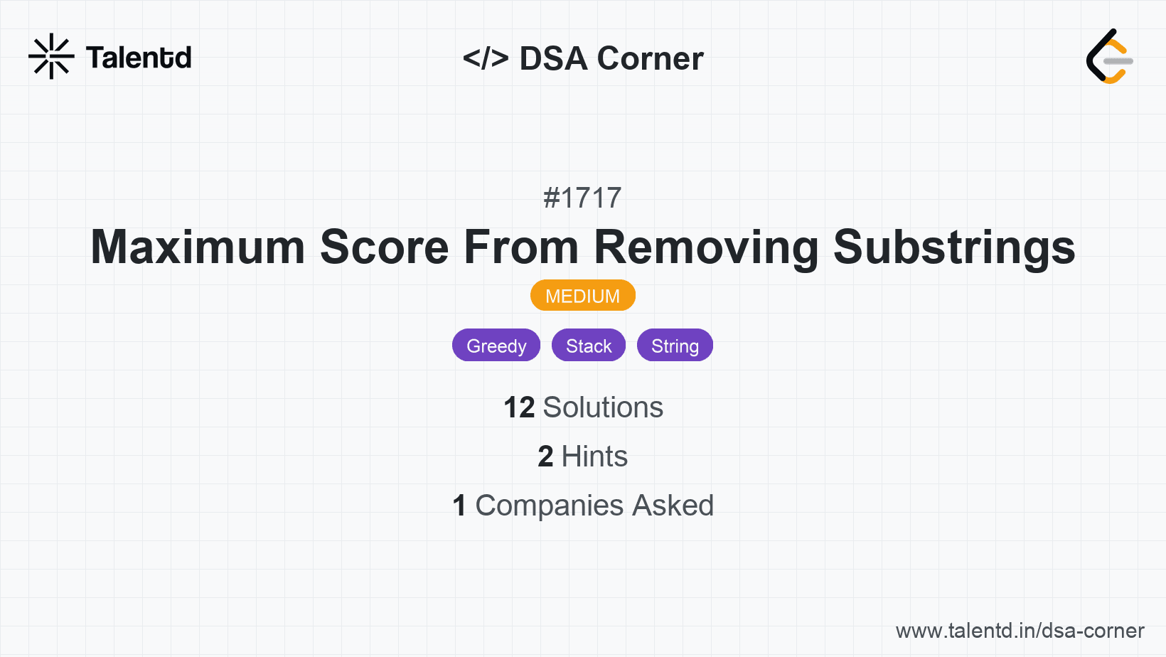 Problem visualization for Maximum Score From Removing Substrings