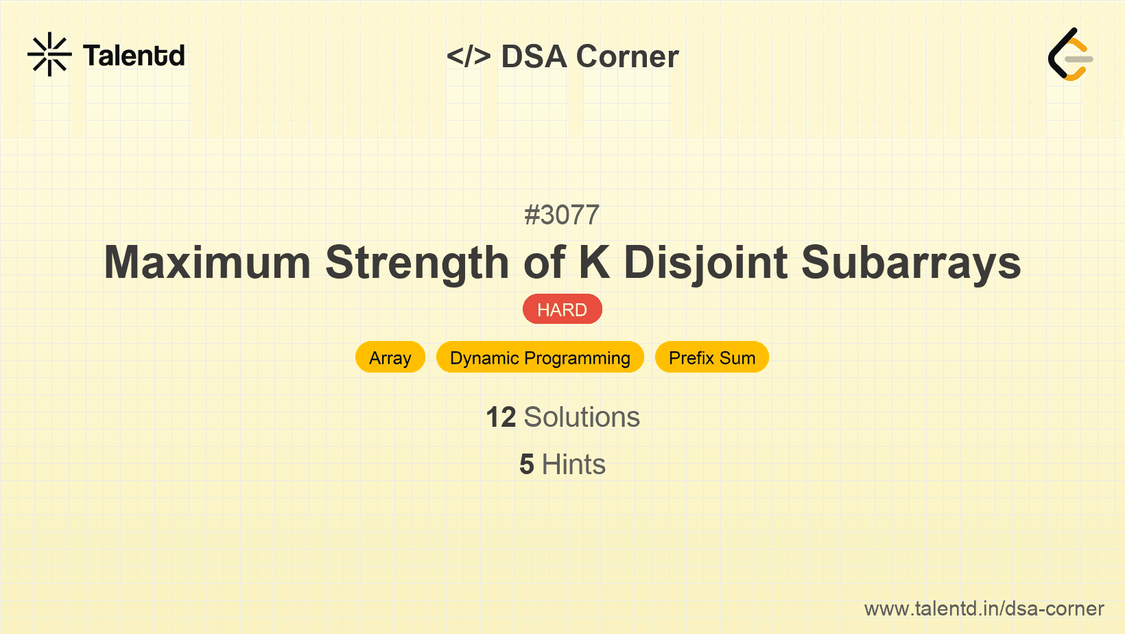 Problem visualization for Maximum Strength of K Disjoint Subarrays