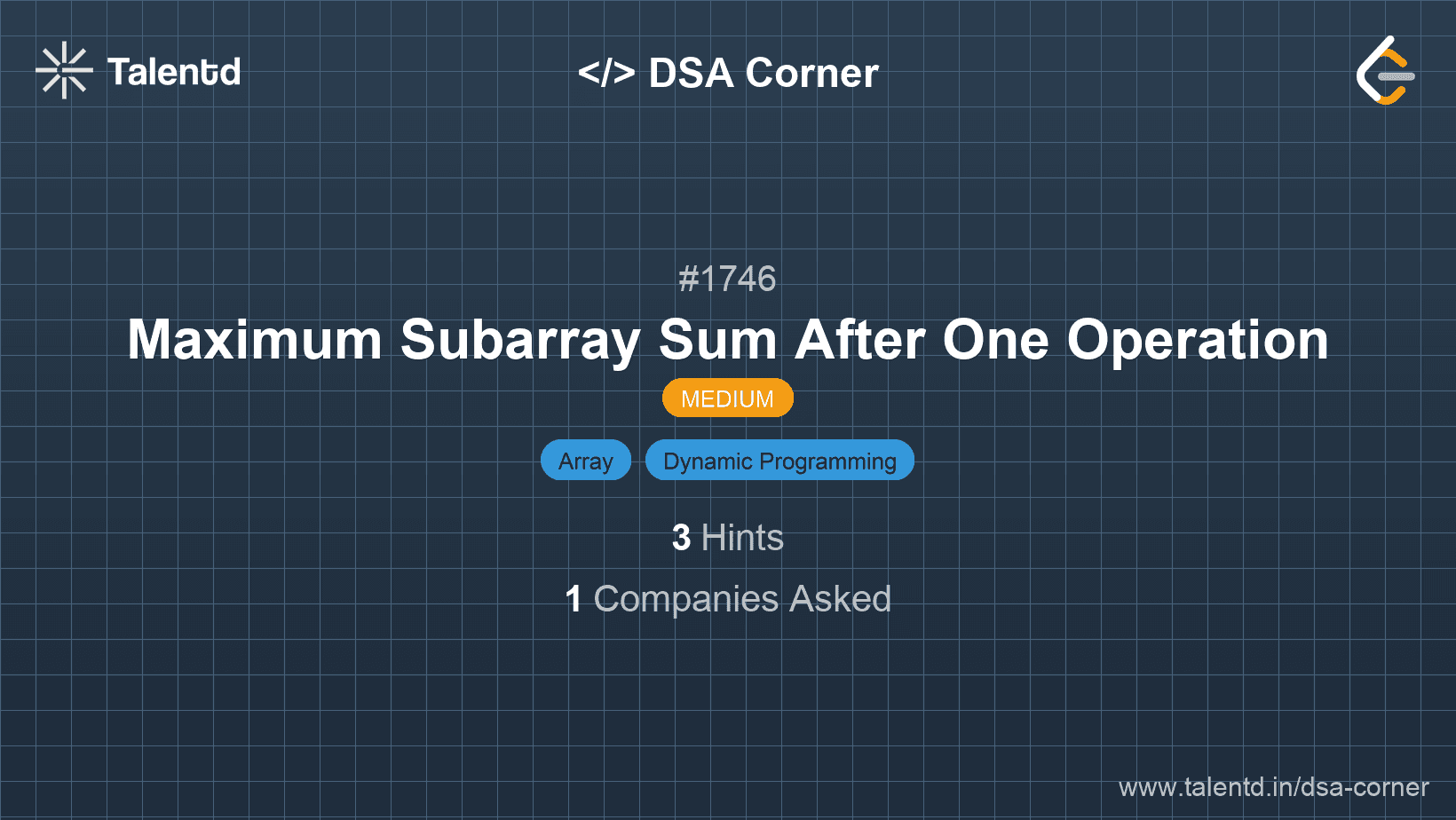 Problem visualization for Maximum Subarray Sum After One Operation