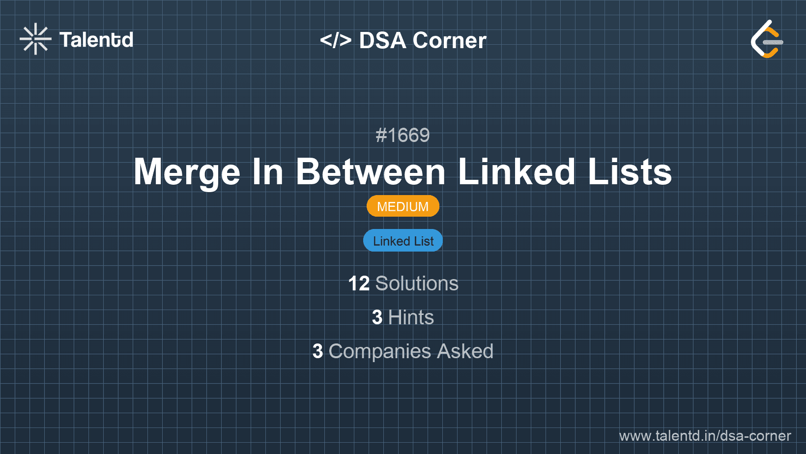 Problem visualization for Merge In Between Linked Lists