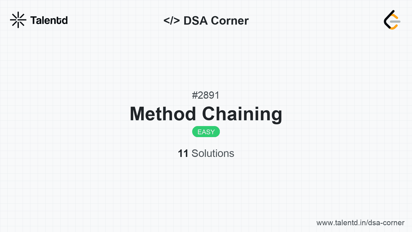 Problem visualization for Method Chaining