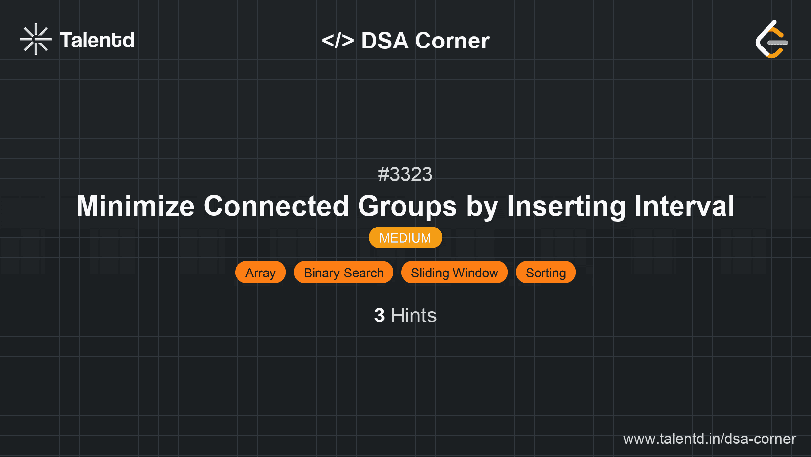 Problem visualization for Minimize Connected Groups by Inserting Interval