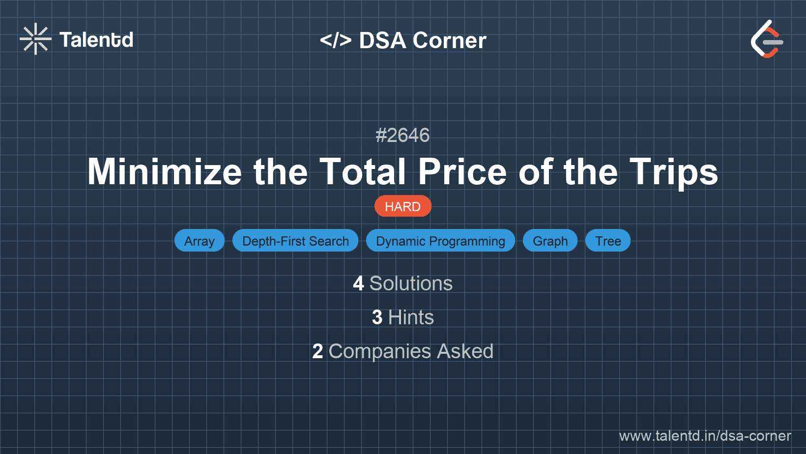 Problem visualization for Minimize the Total Price of the Trips