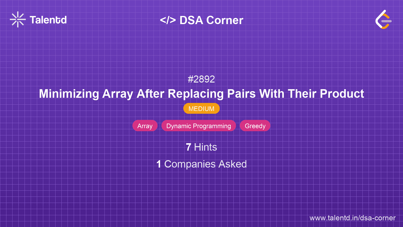 Problem visualization for Minimizing Array After Replacing Pairs With Their Product