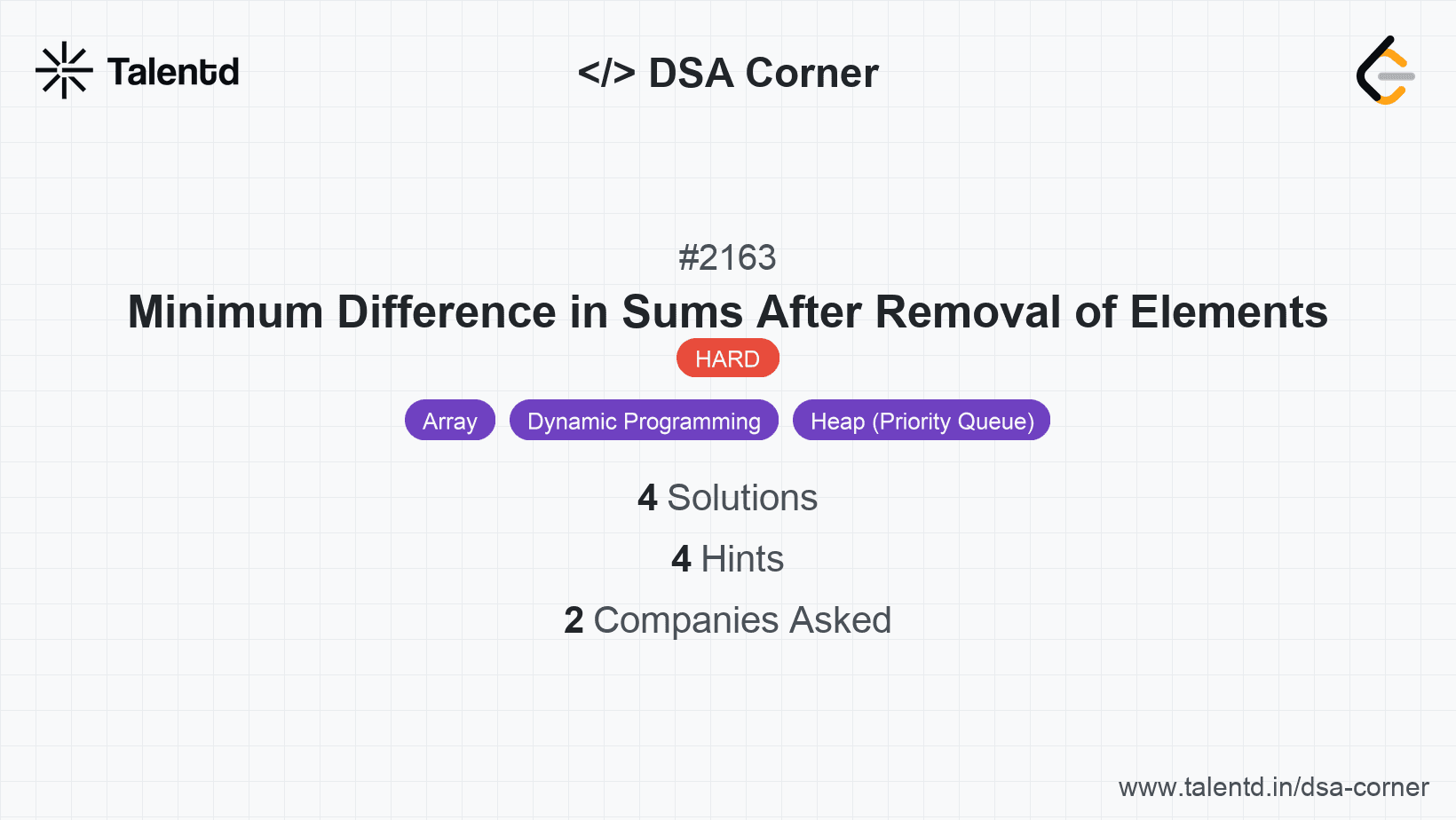 Problem visualization for Minimum Difference in Sums After Removal of Elements
