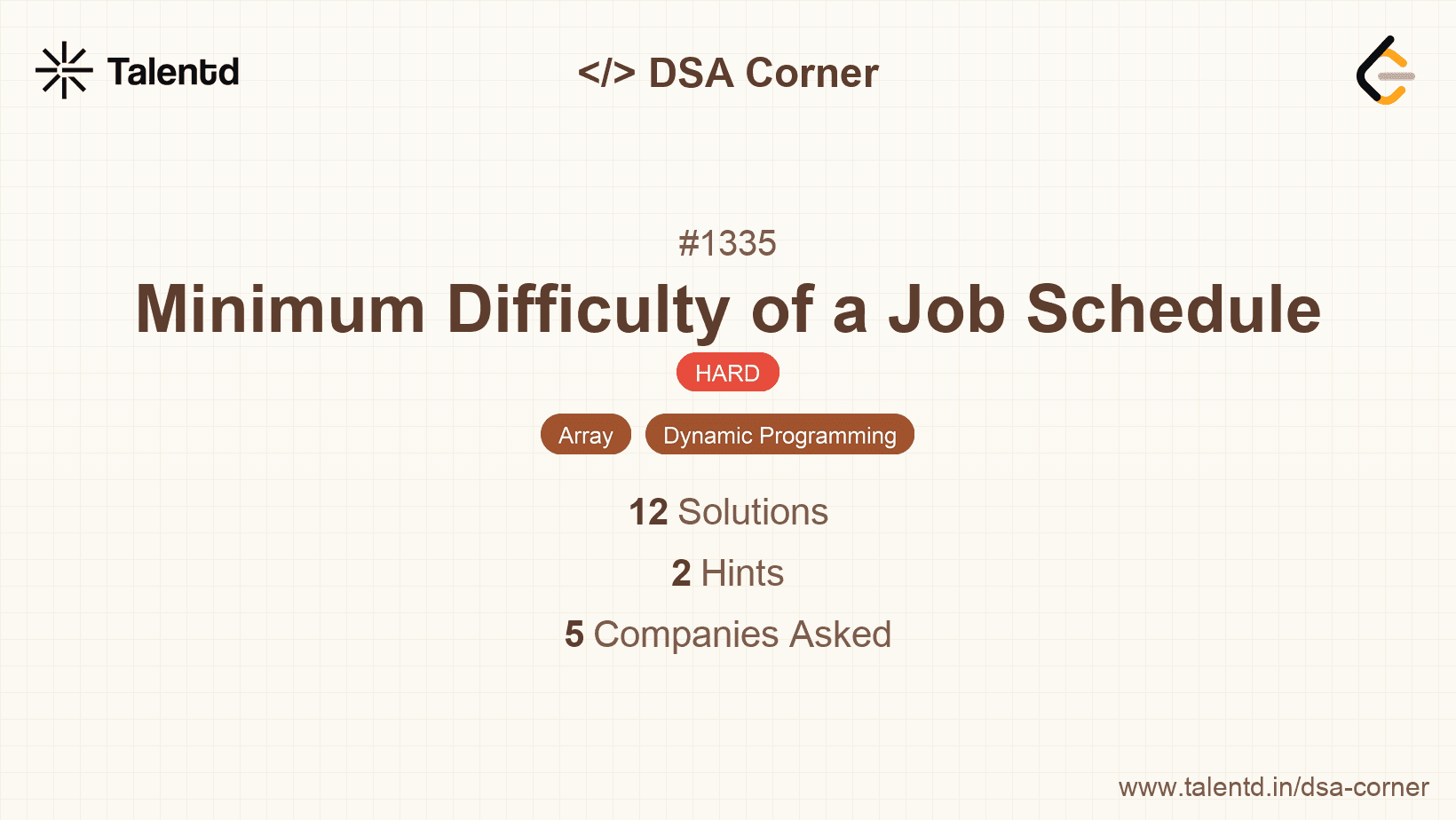 Problem visualization for Minimum Difficulty of a Job Schedule
