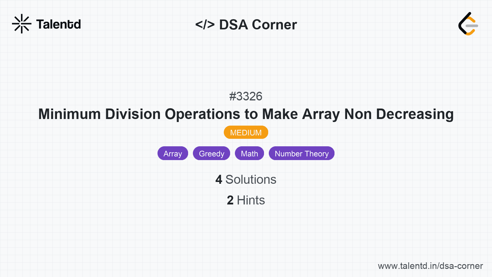 Problem visualization for Minimum Division Operations to Make Array Non Decreasing
