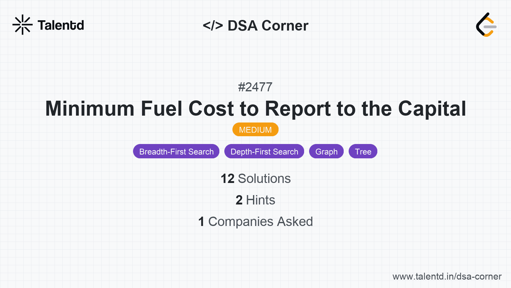 Problem visualization for Minimum Fuel Cost to Report to the Capital