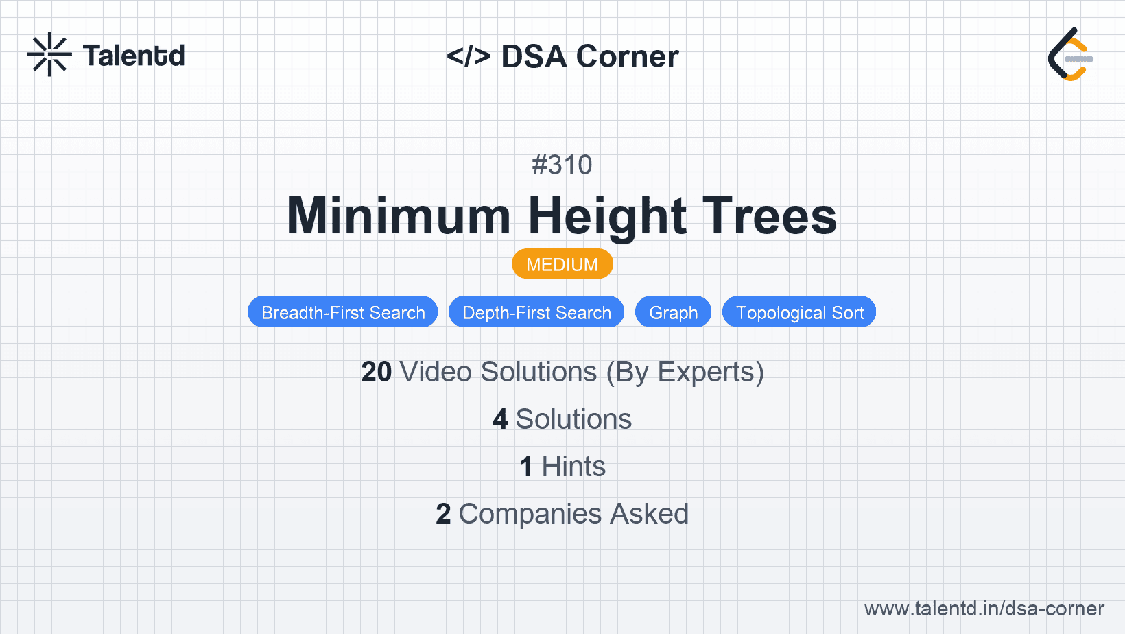 Problem visualization for Minimum Height Trees