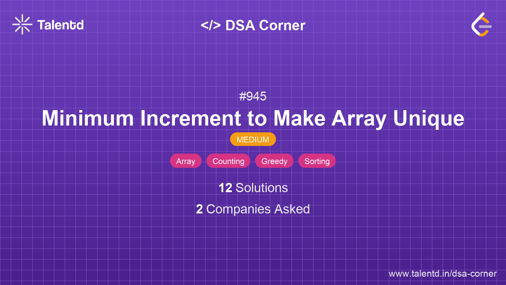 Problem visualization for Minimum Increment to Make Array Unique