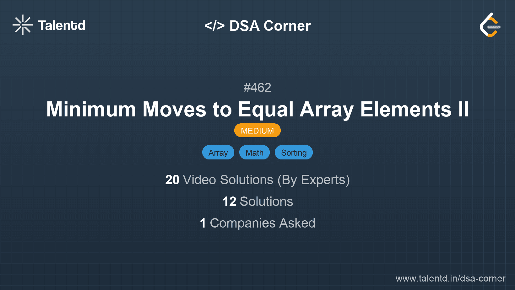 Problem visualization for Minimum Moves to Equal Array Elements II