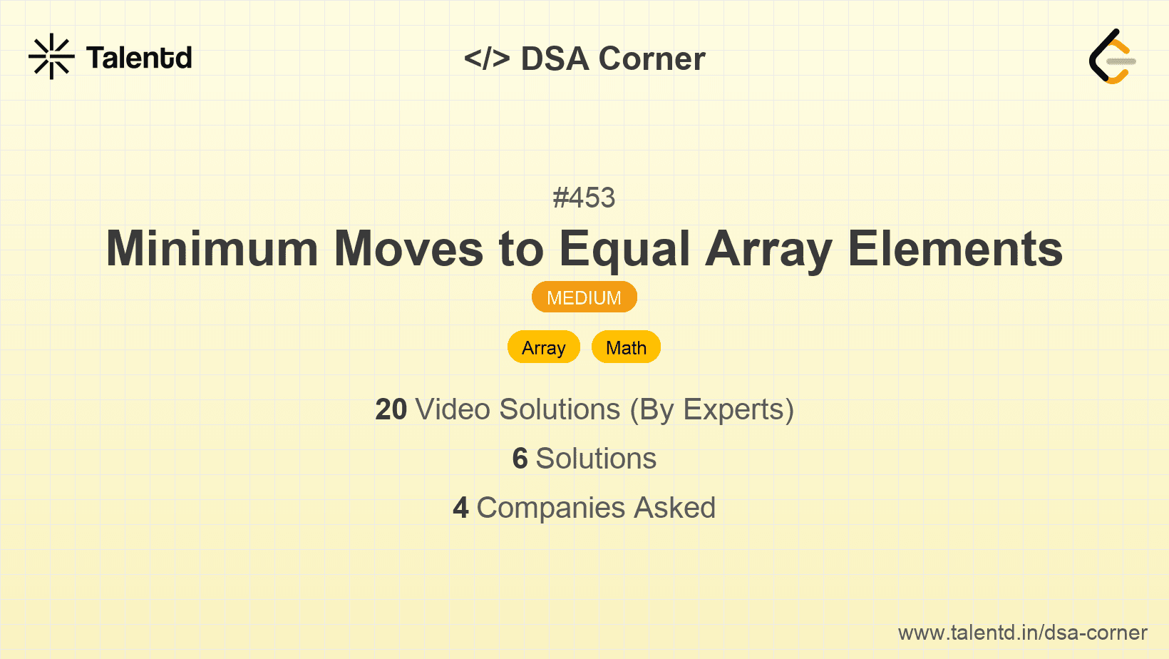 Problem visualization for Minimum Moves to Equal Array Elements