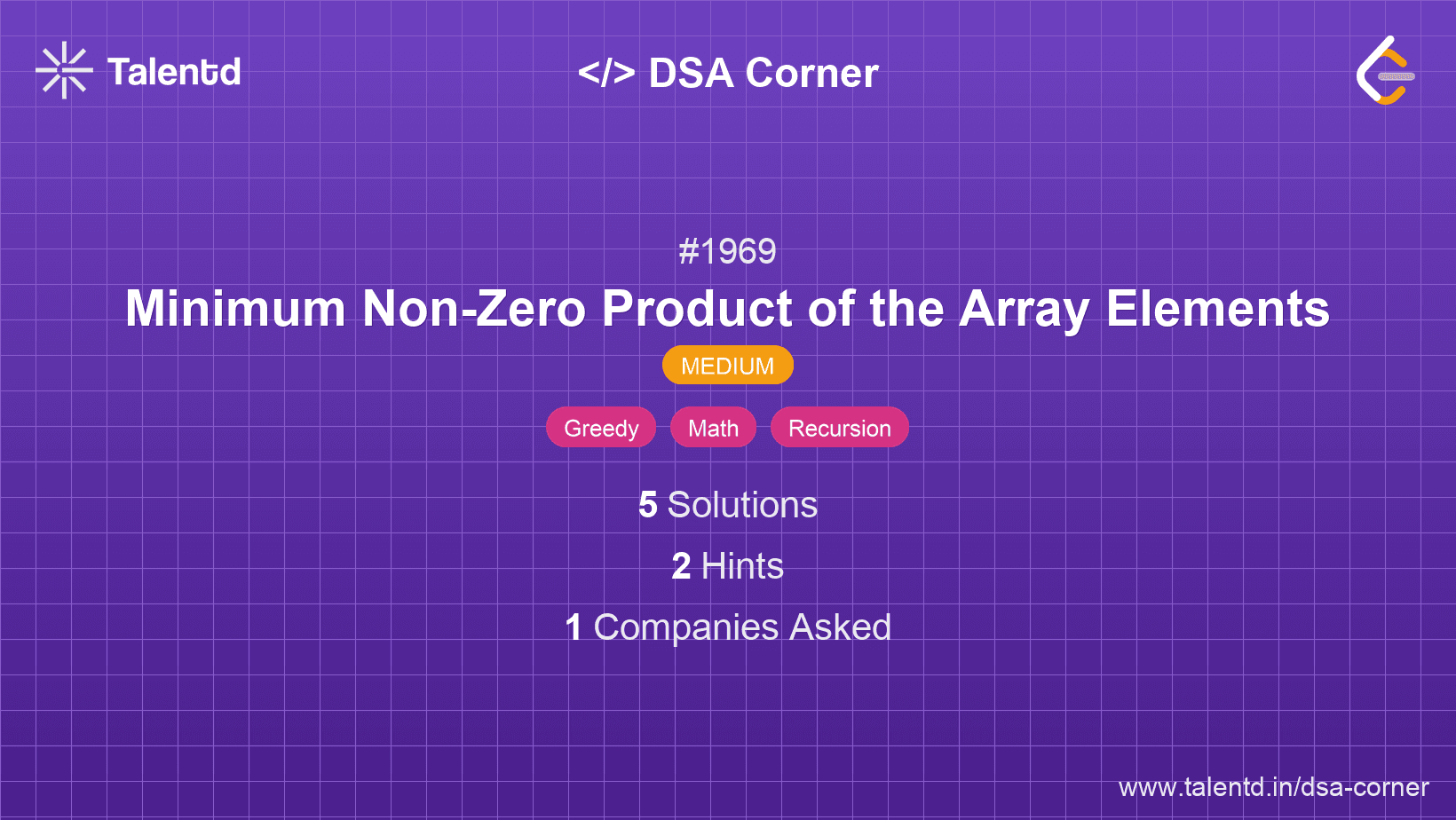 Problem visualization for Minimum Non-Zero Product of the Array Elements