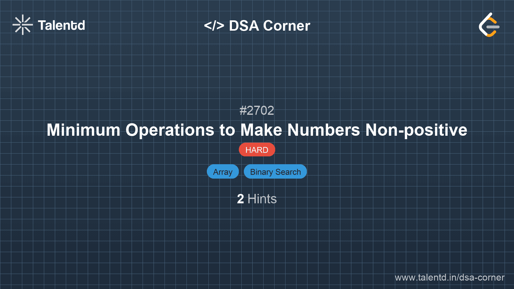 Problem visualization for Minimum Operations to Make Numbers Non-positive