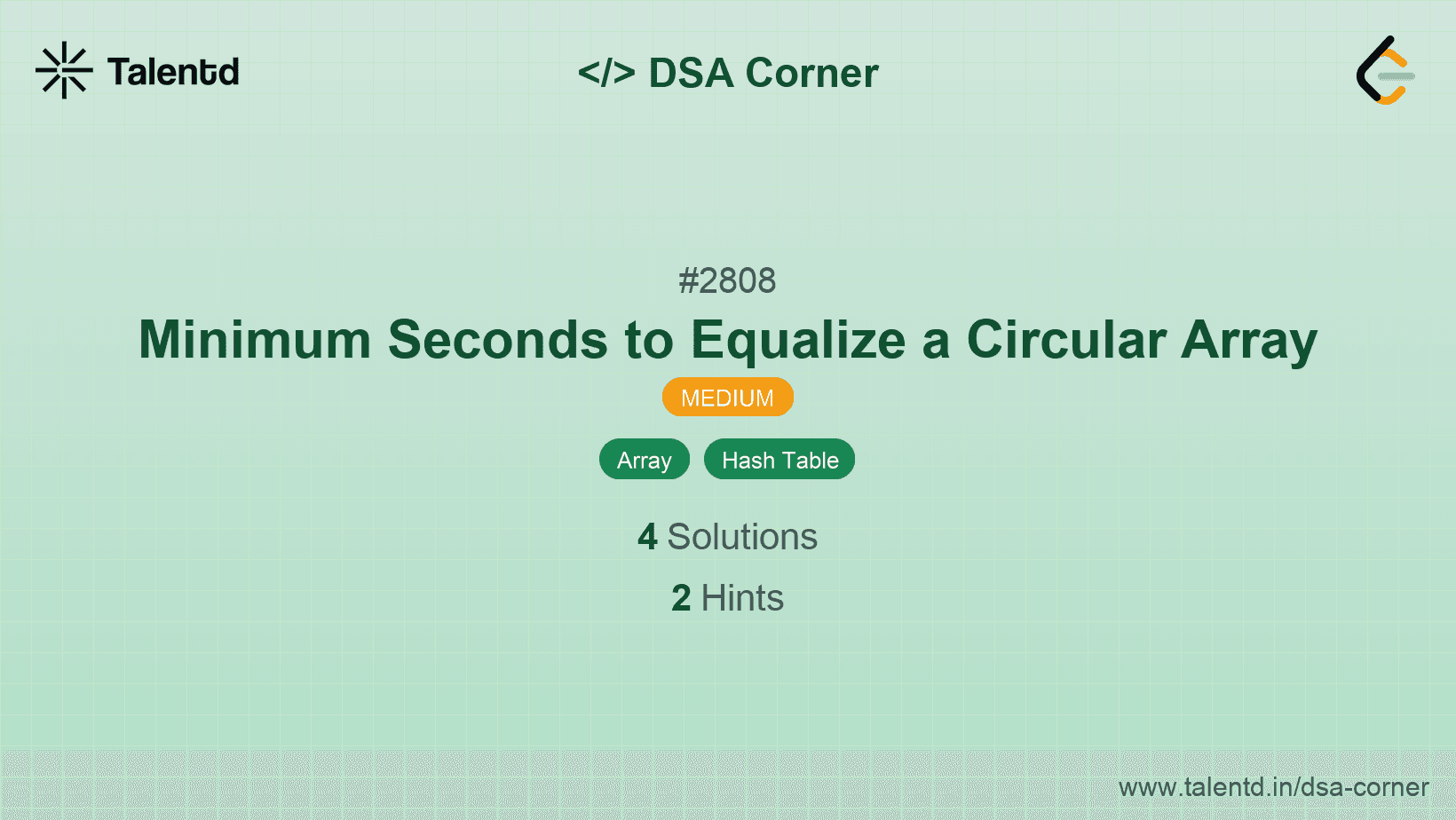 Problem visualization for Minimum Seconds to Equalize a Circular Array
